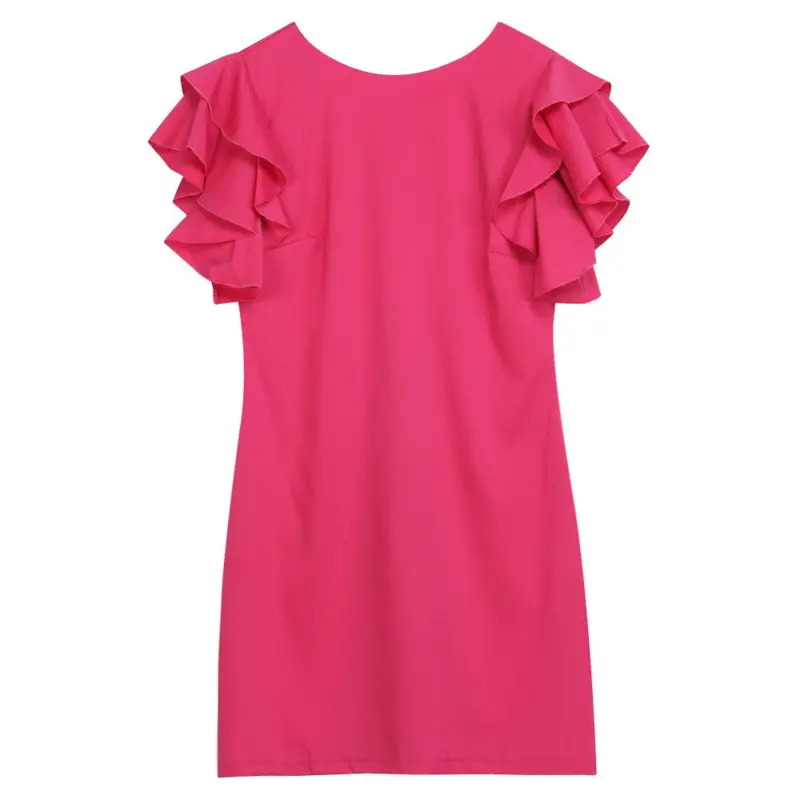 New Casual Style Butterfly Sleeve Party Dresses Vestidos Women Dress Sexy Backless Dress Vestido De Festa 10