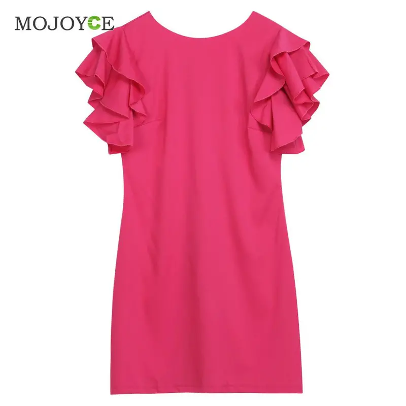 New Casual Style Butterfly Sleeve Party Dresses Vestidos Women Dress Sexy Backless Dress Vestido De Festa 9