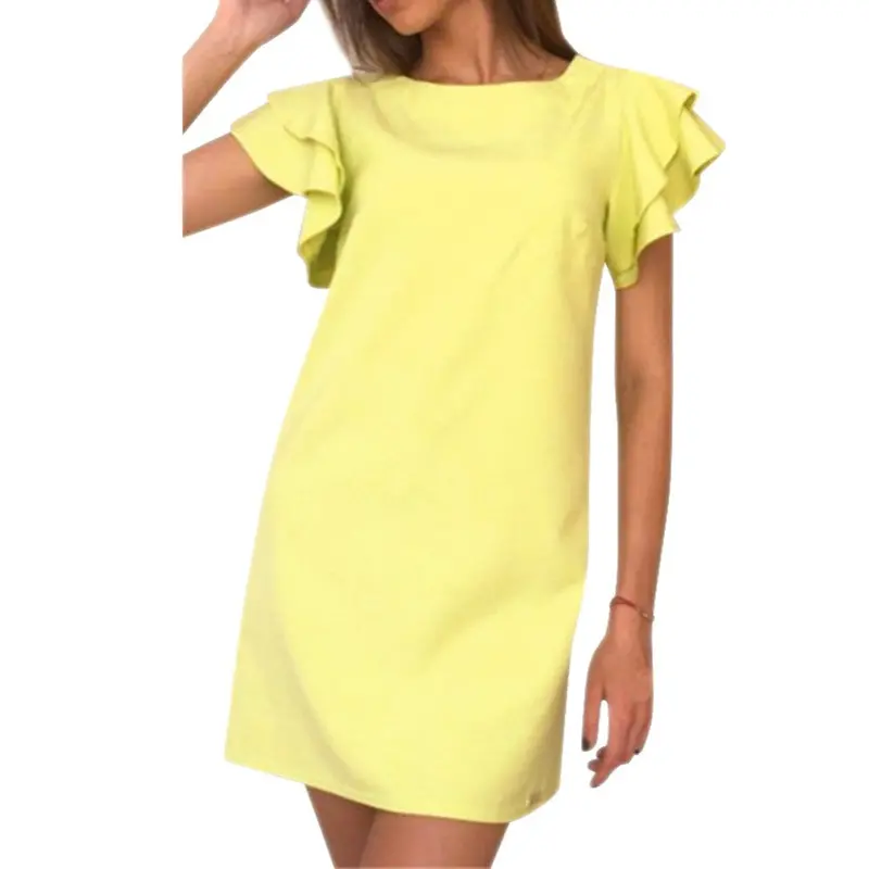 New Casual Style Butterfly Sleeve Party Dresses Vestidos Women Dress Sexy Backless Dress Vestido De Festa 9