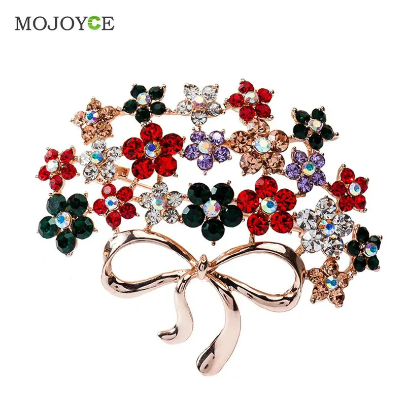 New Crystal Rhinestone Enamel Brooch Pin Wedding Party Christmas Gift 1