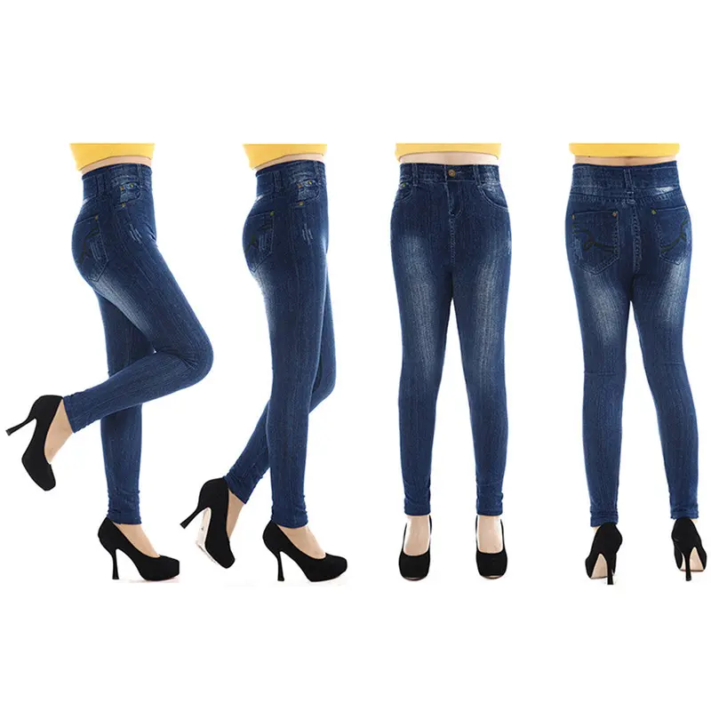 New Design Invention From New York & Paris Sexy Women Jeans Skinny Jeggings Seamless Stretchy Slim Leggings 1