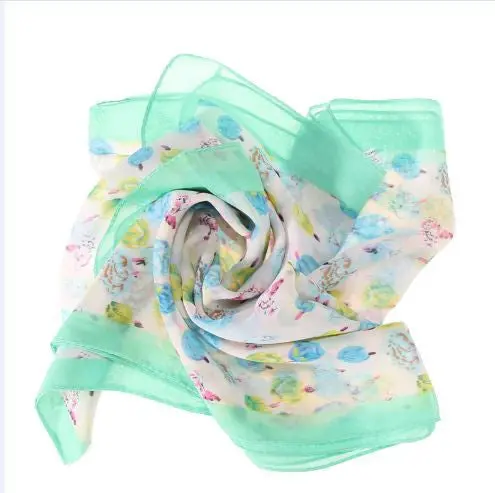 New Fashion Girls Women Long Soft Lady Shawl Silk Chiffon Scarf Warm Warmer Women Apparent Accessary 2
