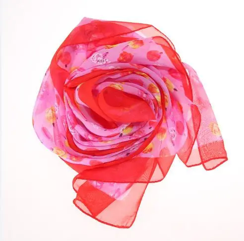 New Fashion Girls Women Long Soft Lady Shawl Silk Chiffon Scarf Warm Warmer Women Apparent Accessary 3