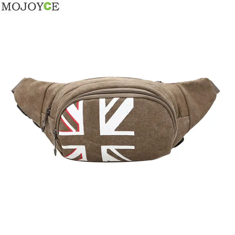 New Fashion Men Chest Bag Canvas Leisure Waist Bag Crossbody Organizer Messenger Shoulder Waist Packs Phone Pocket Chest Pack 1