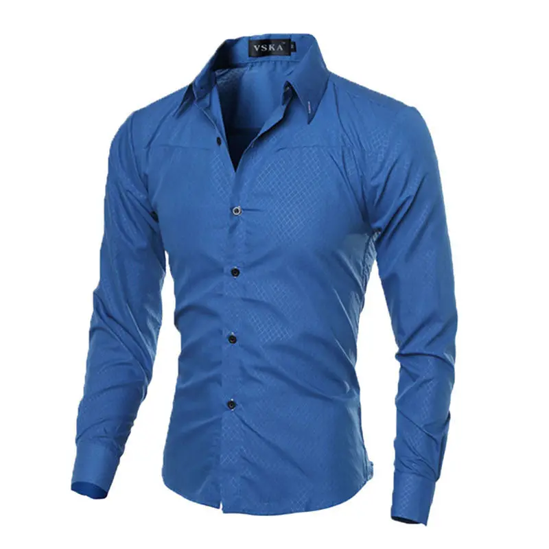 New Fashion Mens Slim Fit Shirt Casual Long Sleeve Dress Shirts Fanzhuan Mens Dress Shirt Shirts For Men 1