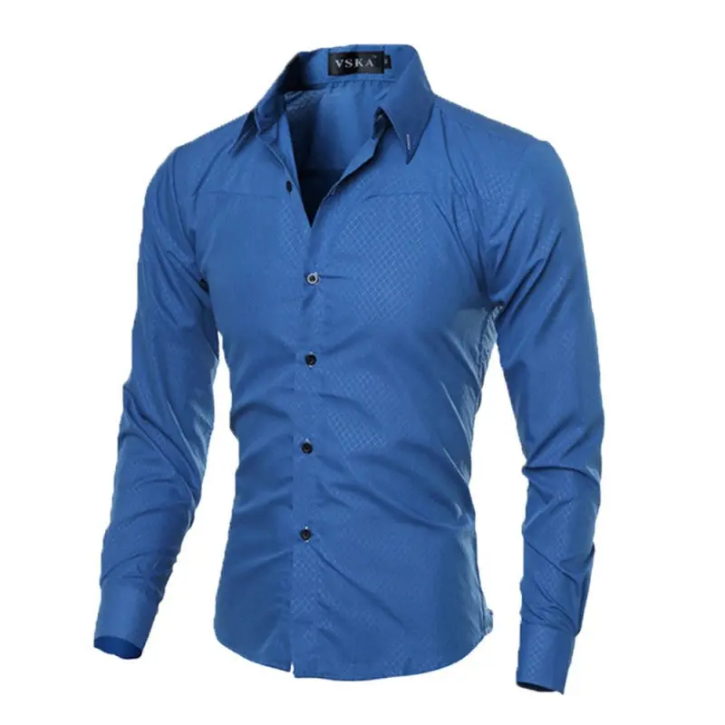New Fashion Mens Slim Fit Shirt Casual Long Sleeve Dress Shirts Fanzhuan Mens Dress Shirt Shirts For Men 5