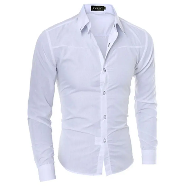 New Fashion Mens Slim Fit Shirt Casual Long Sleeve Dress Shirts Fanzhuan Mens Dress Shirt Shirts For Men 9