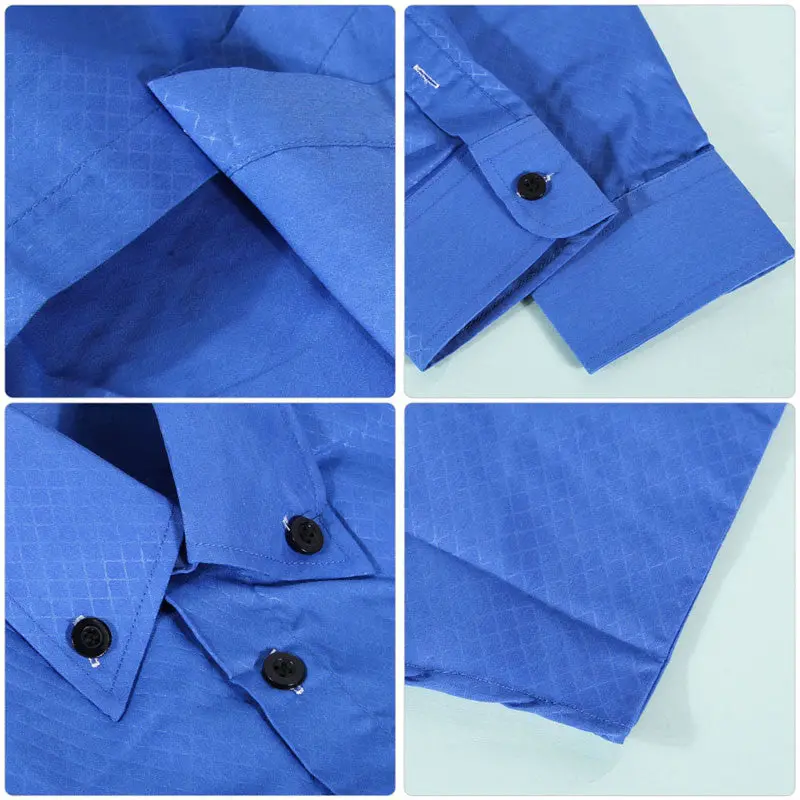 New Fashion Mens Slim Fit Shirt Casual Long Sleeve Dress Shirts Fanzhuan Mens Dress Shirt Shirts For Men 9
