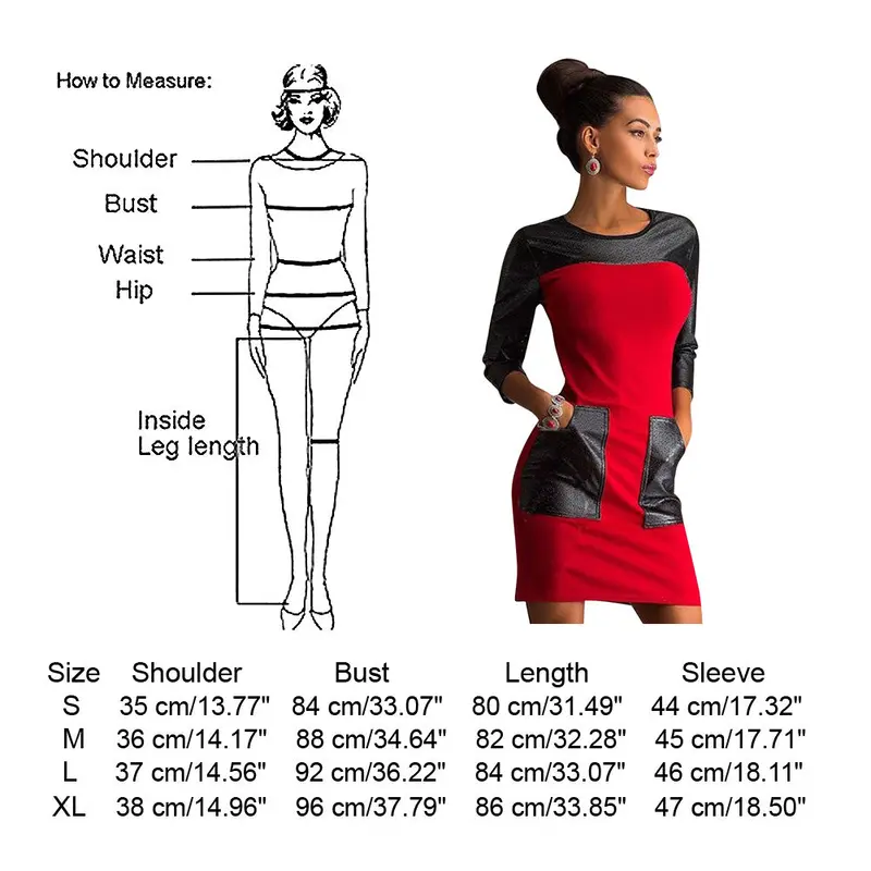 New Fashion Mini Nightclubs Leisure Pu Leather Stitching Pocket Dress 1