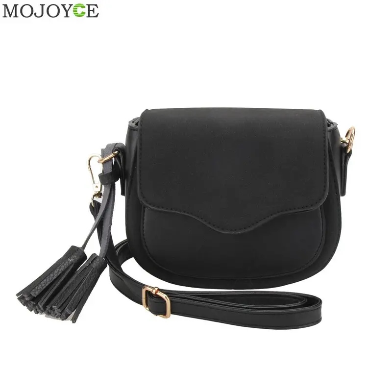New Fashion Nubuck Women Leather Handbag Flip Shoulder Tassel Ladies Crossbody Bag Designer Women Bag Bolsa Feminina Clutch 1