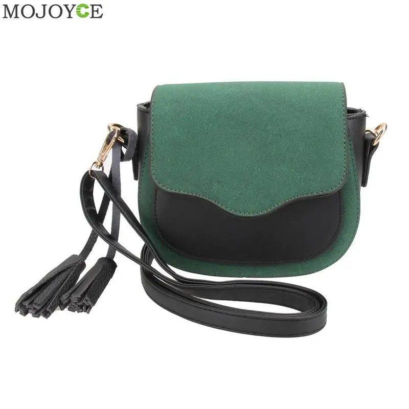 New Fashion Nubuck Women Leather Handbag Flip Shoulder Tassel Ladies Crossbody Bag Designer Women Bag Bolsa Feminina Clutch 4