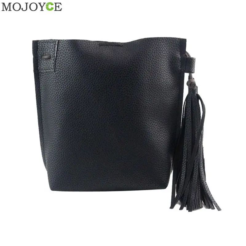 New Fashion Pu Barrel Bag Tassel Crossbody Bag Dinner Party Clutch Women Leather Handbags Famous Design Shoulder Crossbody Bags 1