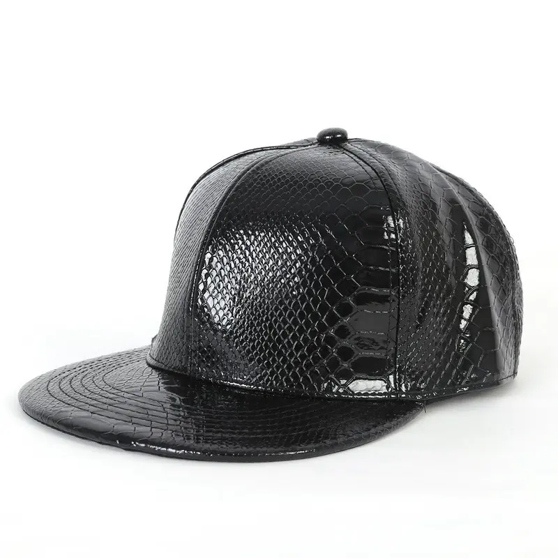 New Fashion Unisex Men Women Cap Solidcolor Snapback Flat Baseball Cap Hip-Pop Cap Hat Black/Gold/Silver 1