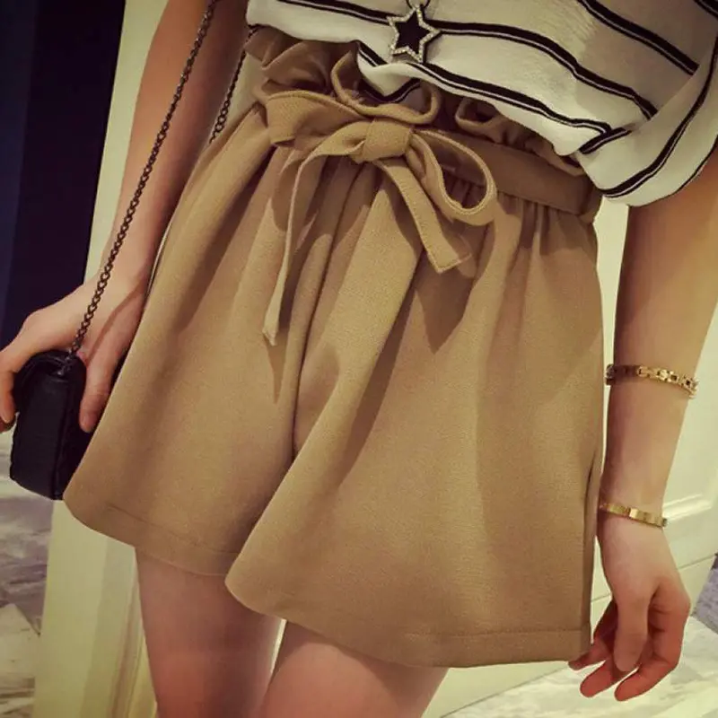 New Fashion Women Lady Sexy Shorts Casual Bow Shorts High Waist Short Beach 5