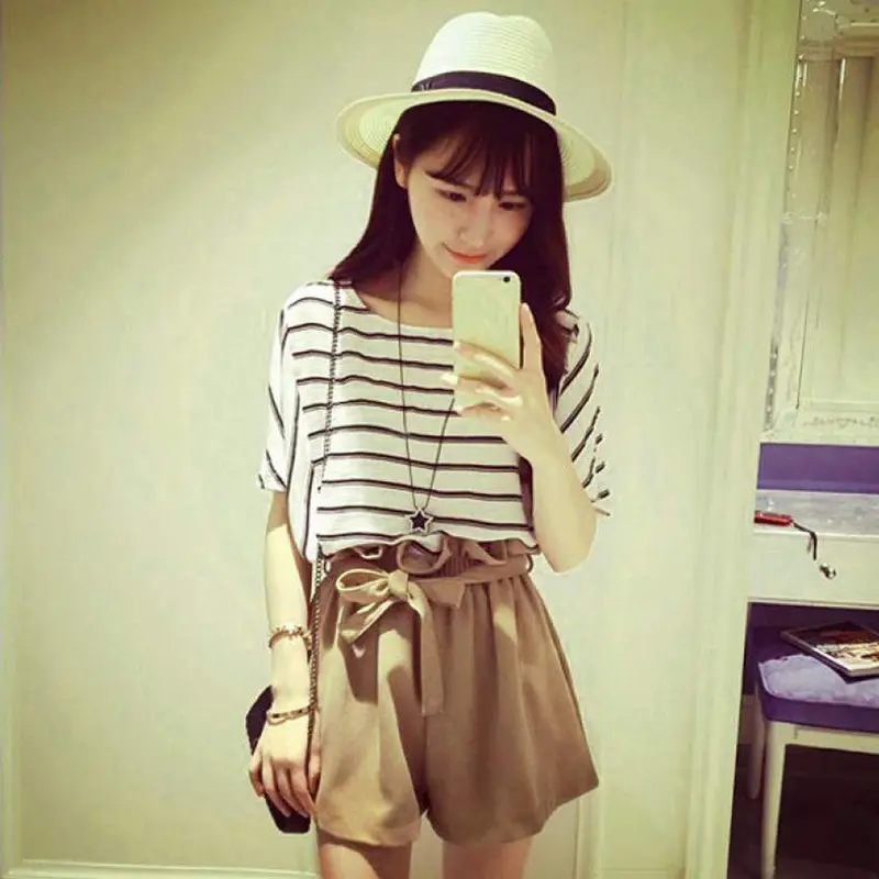 New Fashion Women Lady Sexy Shorts Casual Bow Shorts High Waist Short Beach 9