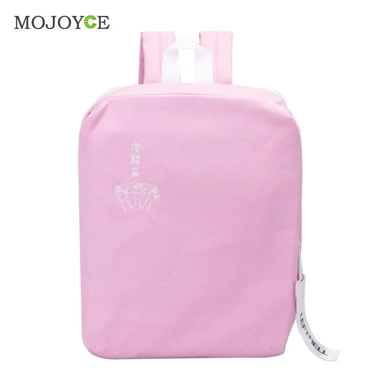 New Fasion Canvas Bag Vertical Square Printing Twinset Backpack & Laptop Bag Canvas Backpack School Bags For Teenagers Mochila 2