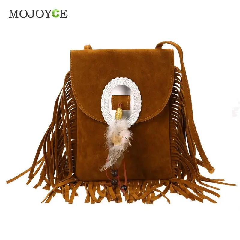 New Fasion Korean Suede Retro Tassels Women Bag Shoulder Crossbody Women Messenger Bags Handbag Bolsa Feminina Sac A Main 1