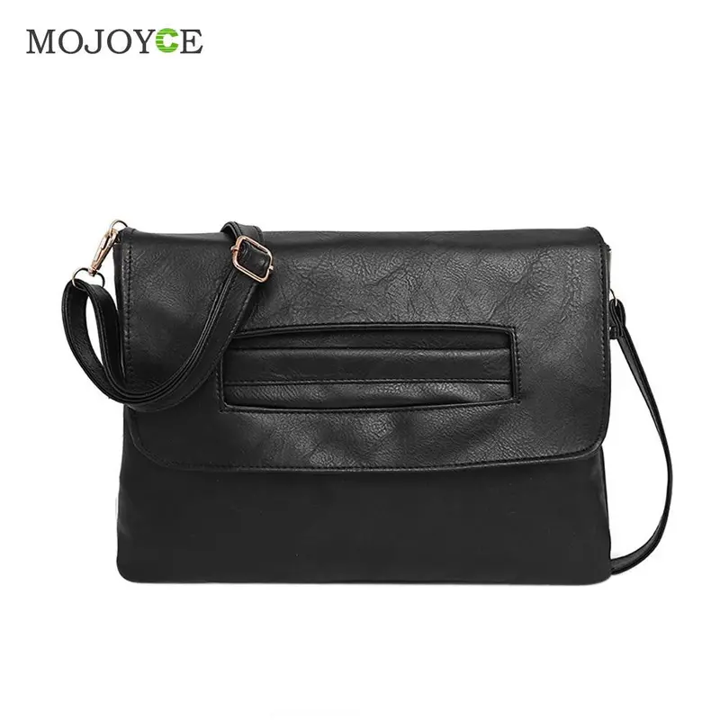 New Fasion Women Leather Handbag Retro Small Square Envelope Clutch Women Bag Shoulder Crossbody Wpmen Messenger Bag Bolsa 1