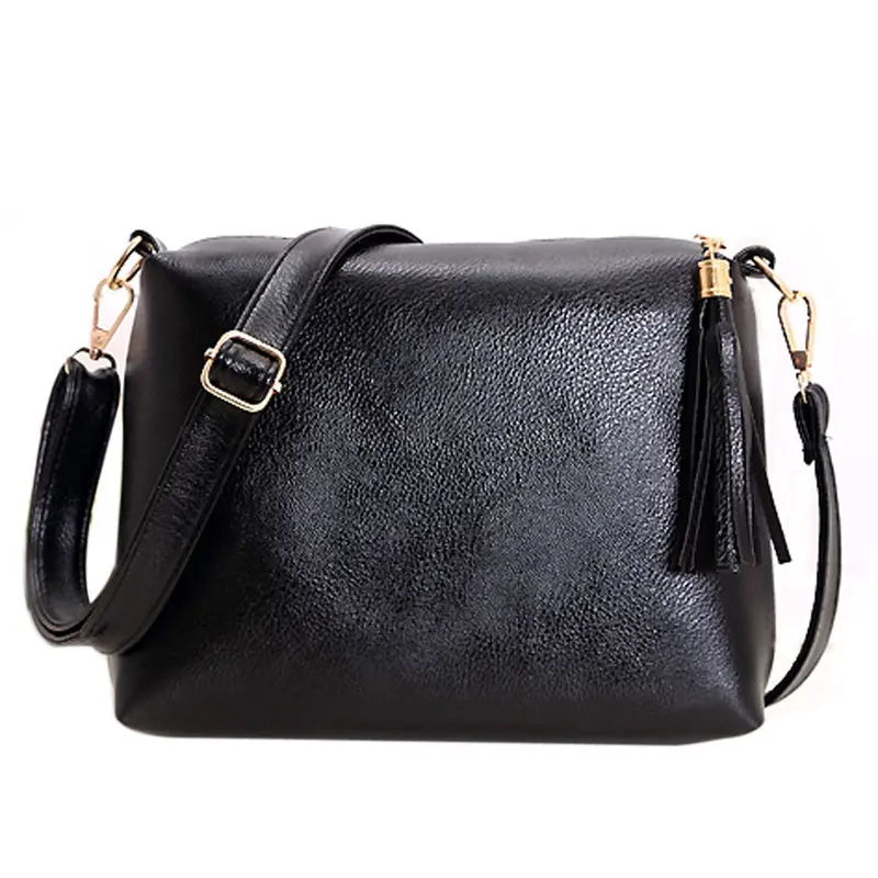 New Fasion Women Pu Leather Lady Tassel Leisure Satchel Pack Lady Crossbody Shoulder Messenger Bag Candy Color Bags For Women 1