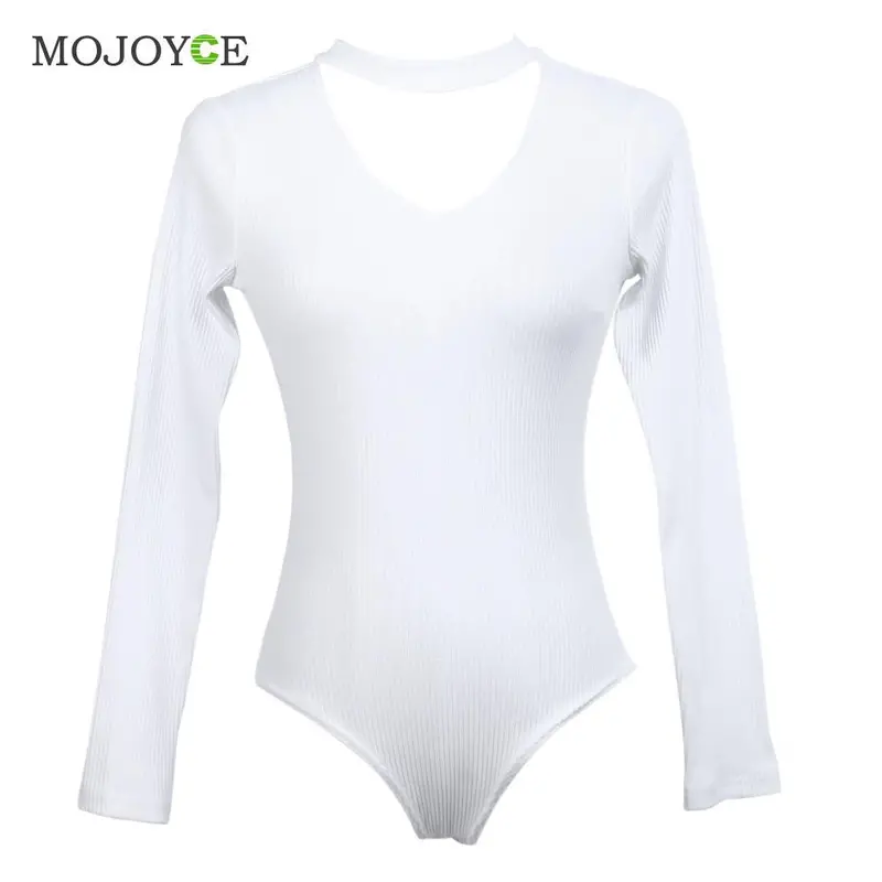 New Halter Knitted Playsuit Bodysuit Short Women Slim V Neck Jumpsuit Combinaison Femme Rompers Womens Jumpsuit 1