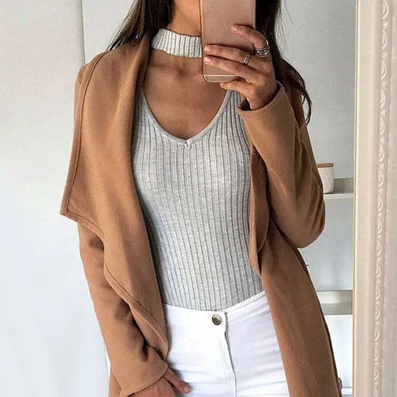 New Halter Knitted Playsuit Bodysuit Short Women Slim V Neck Jumpsuit Combinaison Femme Rompers Womens Jumpsuit 9