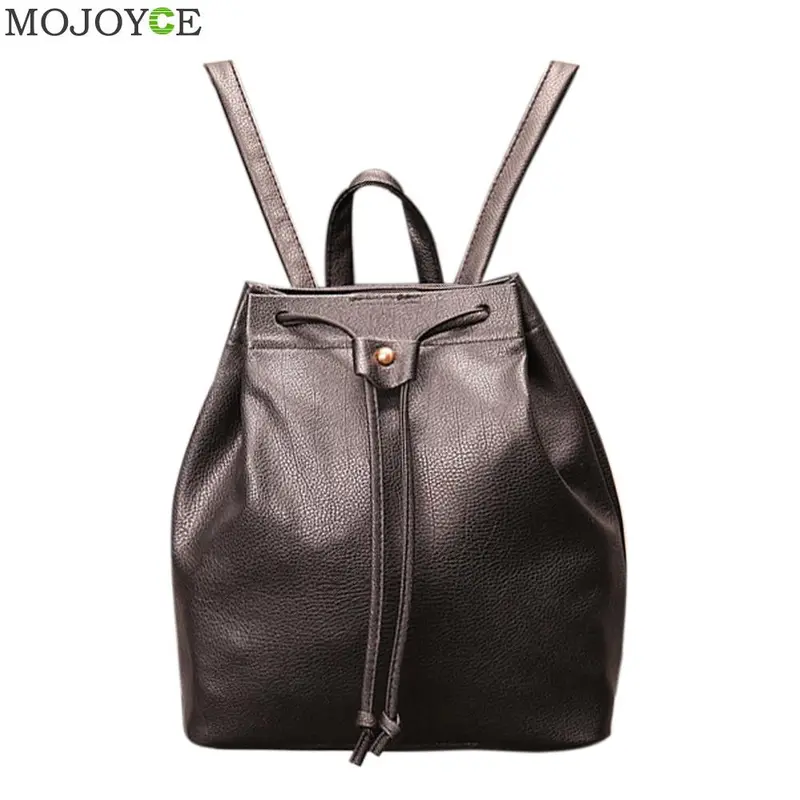 New Korean Women Pu Leather Backpack Mini Fashion Students Girls School Bag Vintage Backpack Mochilas Mujer Rucksack Designer 1