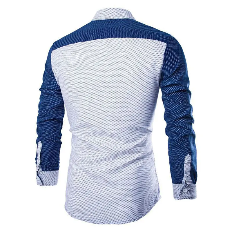 New Mens Long Sleeve Shirt Casual Slim Fit Stylish Dress Shirts Tops 6
