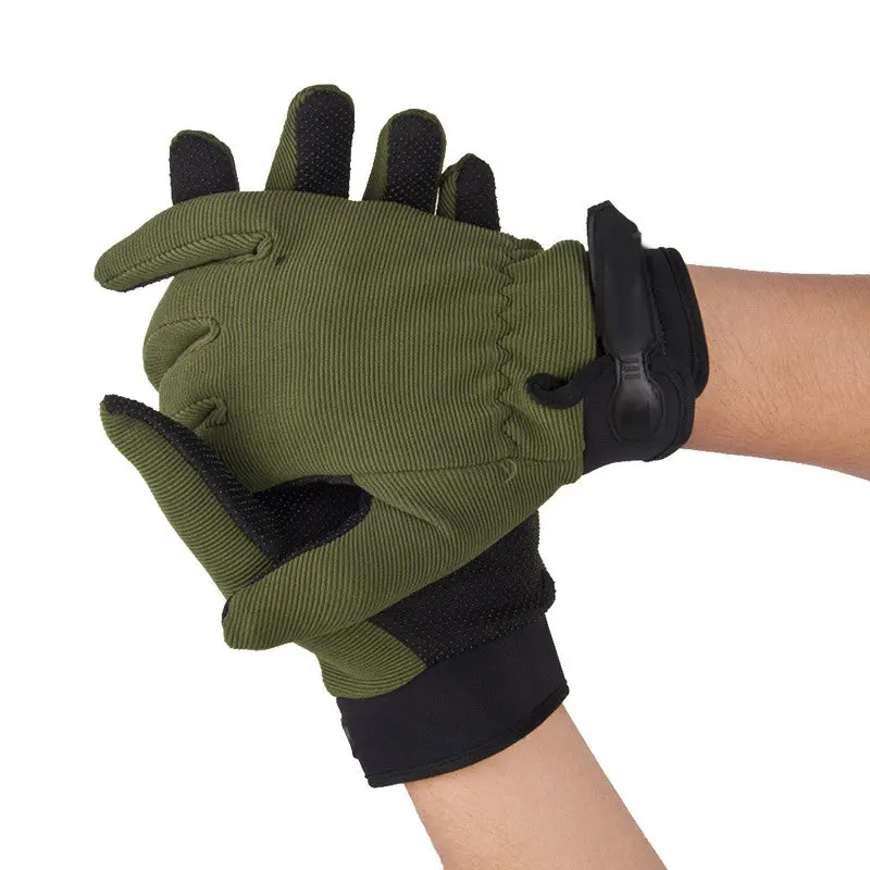 New Motorcycle Bike Tactical Airsoft Riding Hunting Full Finger Gloves Cycling Anti Slip Gloves 4