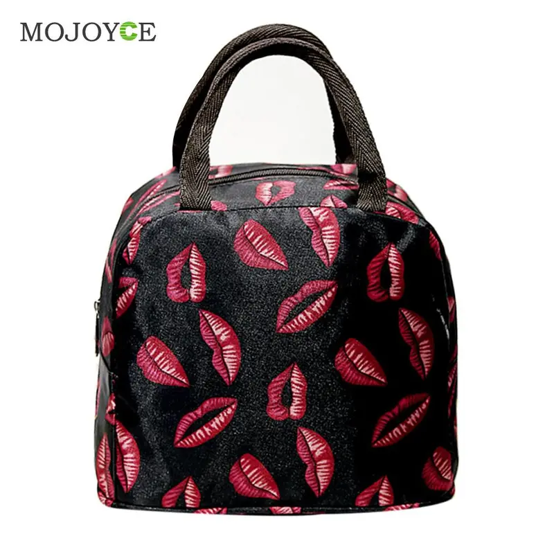 New Nylon Small Square Women Bag Floral Printing Shoulder Crossbody Handy Bag Nylon Waterproof Tote Handbag Mummy Lunch Bags 3