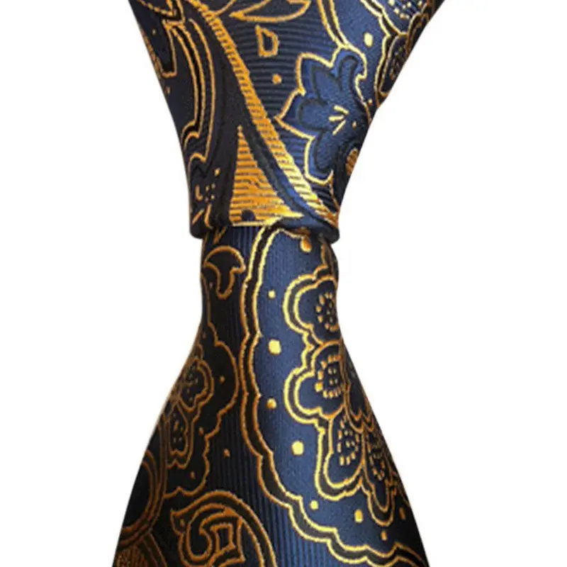 New Silk Classic Mix Color Jacquard Woven Silk Men's Tie Necktie 1