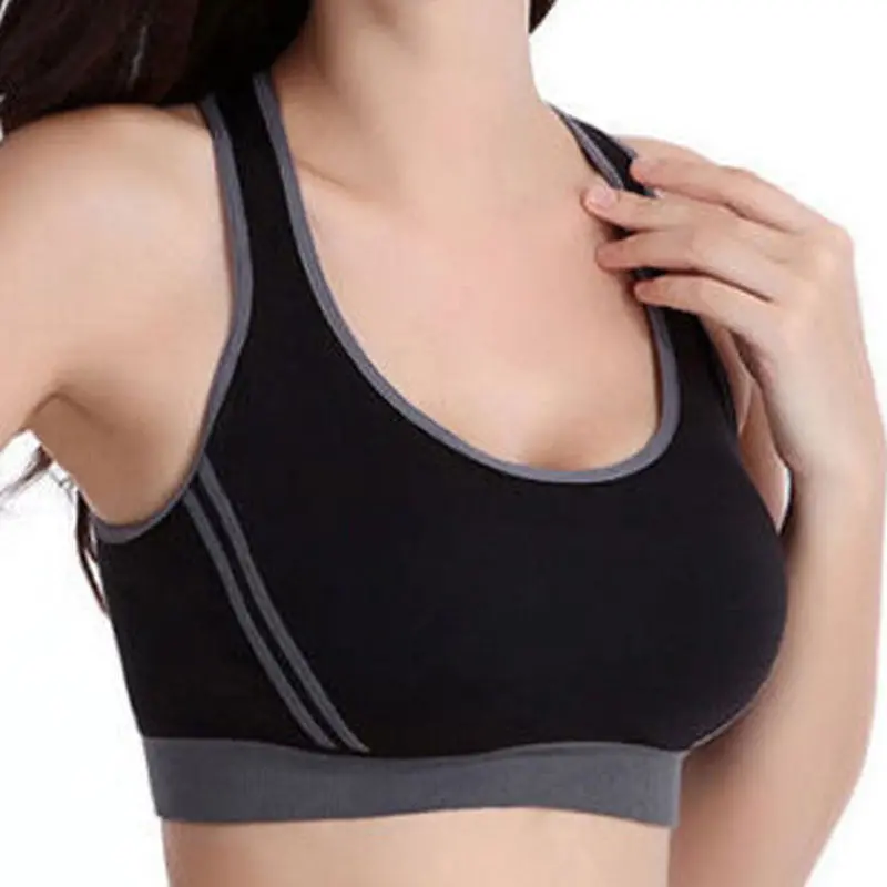 New Sports Bra Crop Top Vest Comfort Stretch Bras Shapewear Padded 1