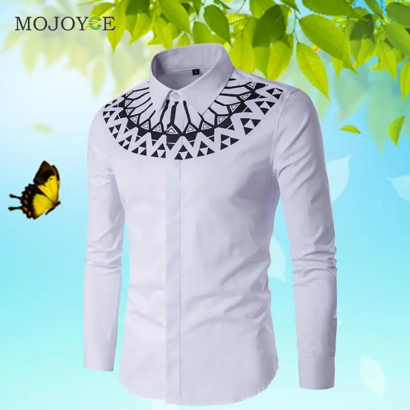 New Stylish Mens Formal Dress Shirts Casual Slim Fit Long Sleeve Tops Trendy Luxury Business Dress Shirt Work Wear 2