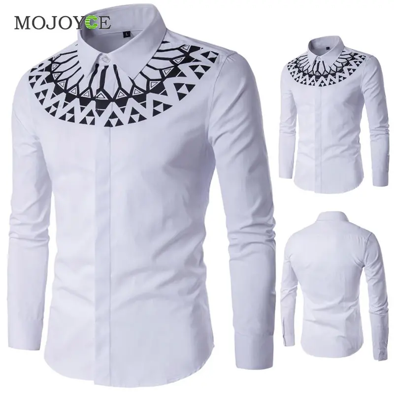 New Stylish Mens Formal Dress Shirts Casual Slim Fit Long Sleeve Tops Trendy Luxury Business Dress Shirt Work Wear 4