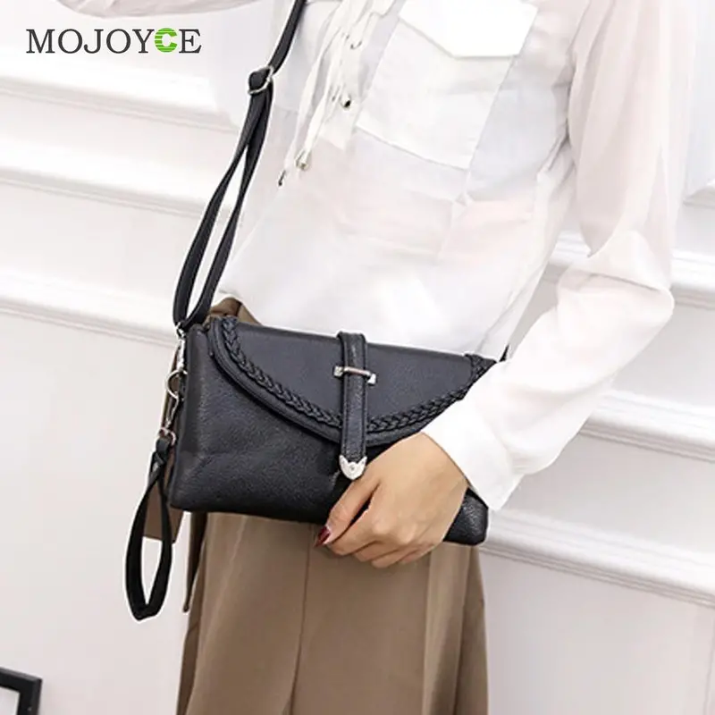 New Trendy Pu Women Leather Handbag Mini Clutch Women Bags Small Flip Women Messenger Bag Clutch Sac Bolso A Main Bolsa 2