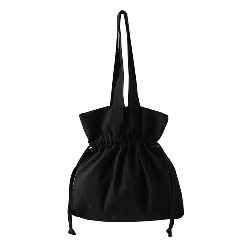 New Women Bag Drawstring Canvas Bag Multifunction Ladies Handbag Shoulder Bag Canvas Bucket Bolsa Feminina Bolsos Package 1