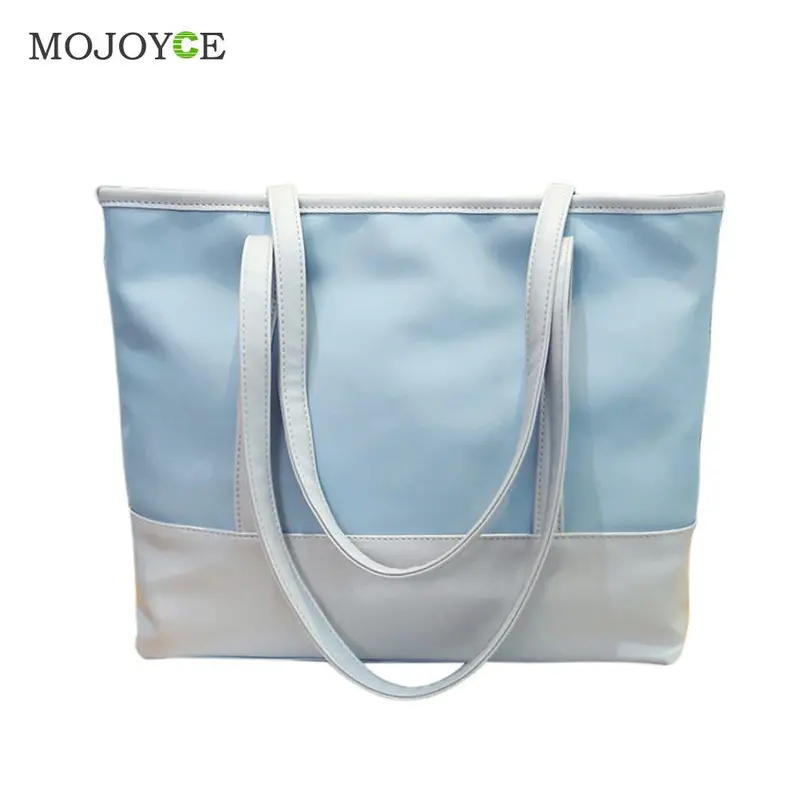 New Women Fasion Nylon Large Capacity Tote Women Bag Patchwork Handbag Colorful Mosaic Waterproof Nylon Shoulder Bag 2