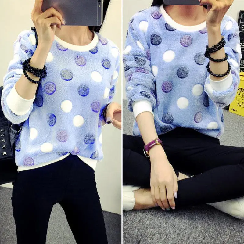 New Women Hoody Long Sleeve Casual Sweatshirts Print Hoodies Moleton Feminine 7