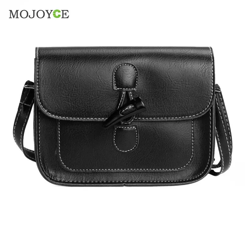 New Women Leather Handbag Bolsos Feminina Button Lock Flip Shoulder Crossbody Women Bag Women Messenger Bag Female Bolsos Mujer 1