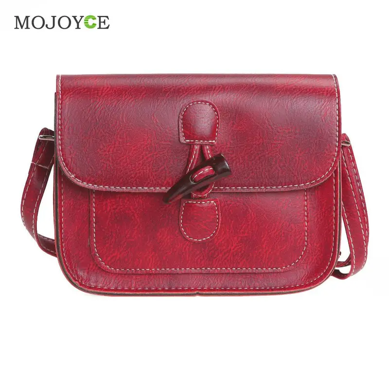 New Women Leather Handbag Bolsos Feminina Button Lock Flip Shoulder Crossbody Women Bag Women Messenger Bag Female Bolsos Mujer 2