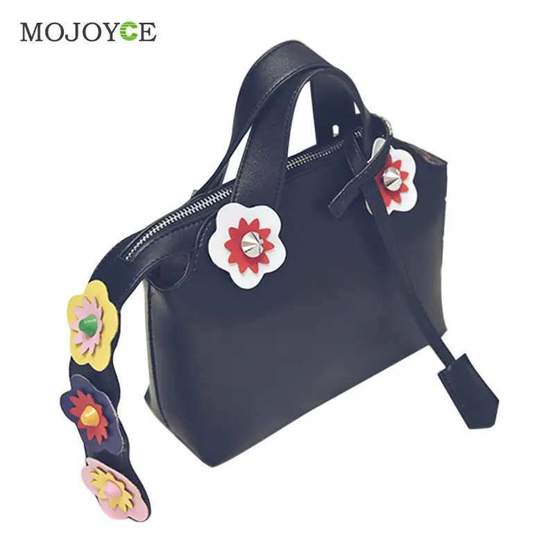 New Women Leather Handbag Flowers Ladies Shoulder Bag Bolsa Feminina Bolsos Famous Designer Women Messenger Bag 1
