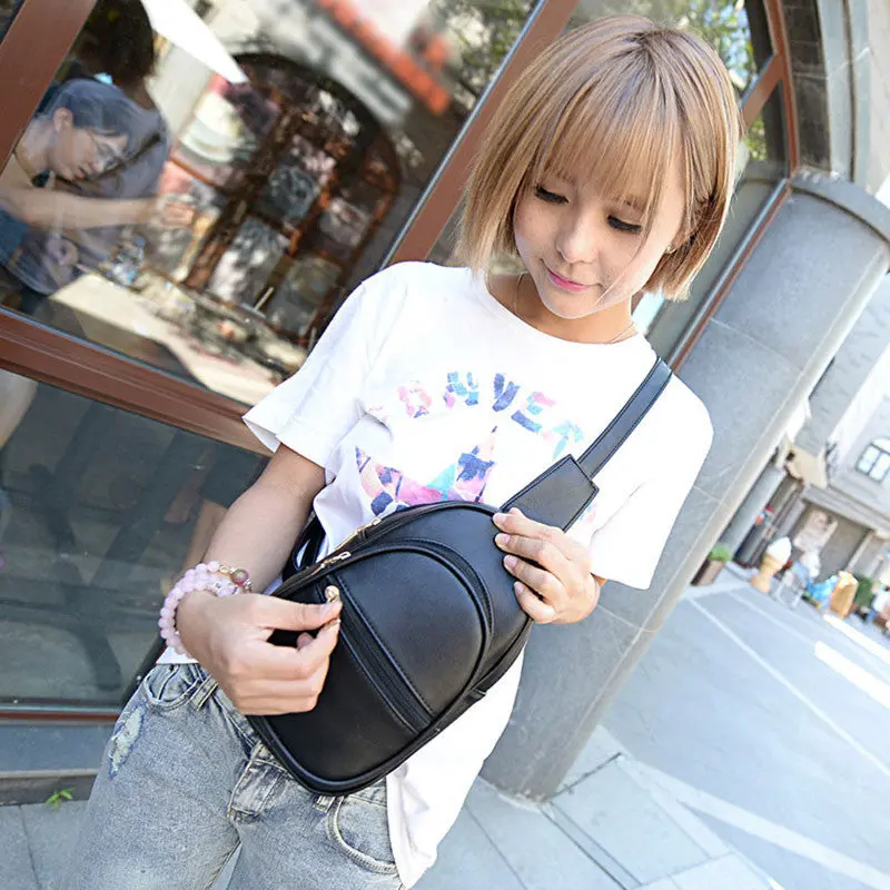 New Women Messenger Bag Casual Travel Chest Bags Travel Bags Pu Leather Small Crossbody Shoulder Bags 1