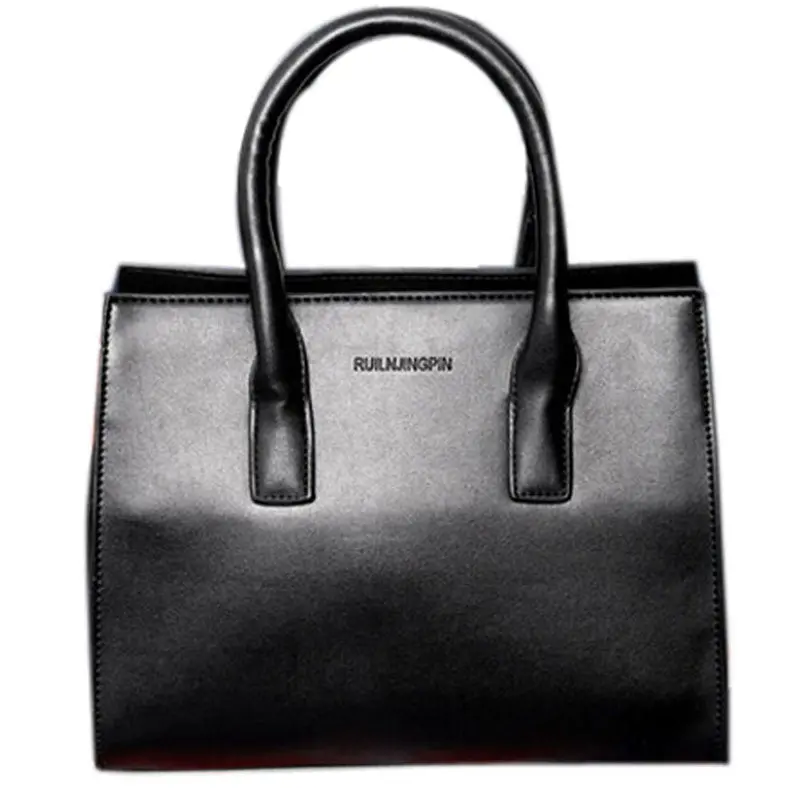 New Women Messenger Bag Pu Leather Black Red Wine Handbag Multifunctional Cross Body Bag 270*110*220Mm 1