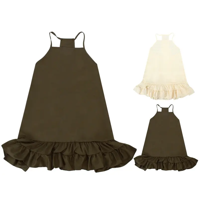 New Women Strapless Sleeveless Top Dress Fashion Spaghetti Strap Solid Color Female Vestidos Style Beach Dress 1