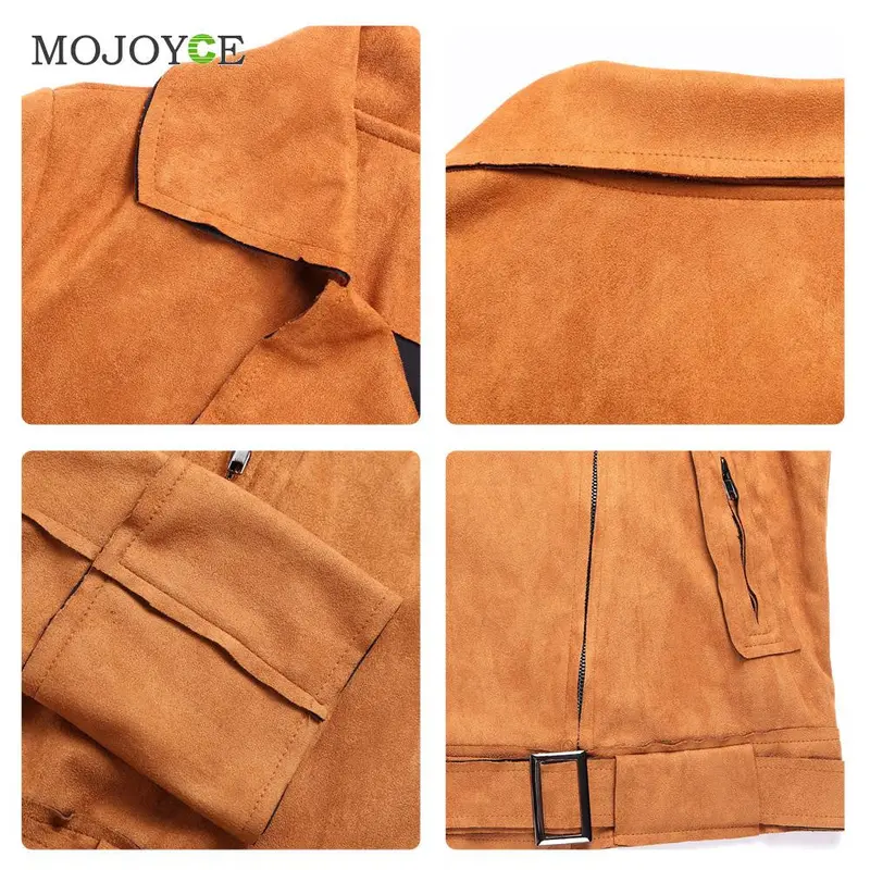 New Zipper Leather Jacket Bomber Slim Short Irregular Oblique Collar Coat Long Sleeved Leather Jacket Women Coats Buckle Belt 9