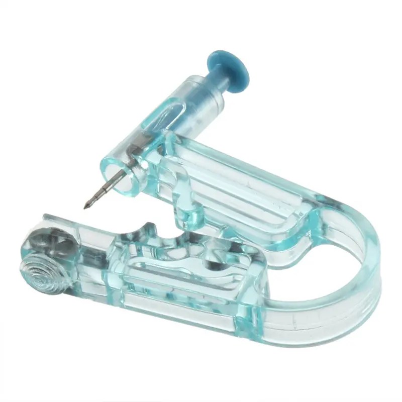 No Pain Ear Piercing Kit Disposable Safe Sterile Body Piercing Gun+Stainless Steel Stud 2