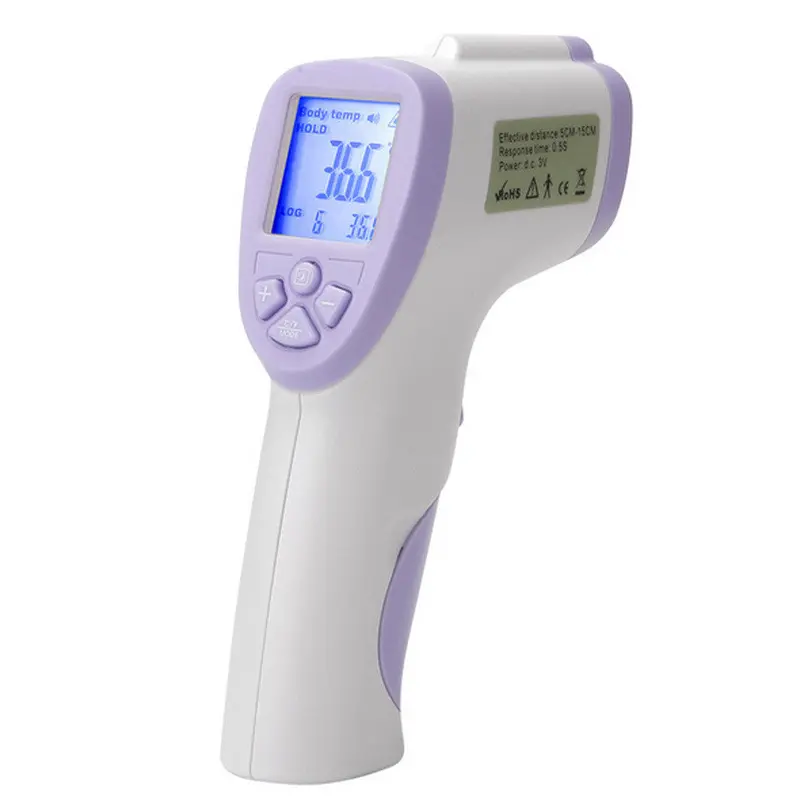 Non-Contact Forehead Electothermometer Digital Infrared Thermometer Purple 1