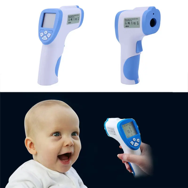 Non-Contact Ir Temp Gun Infrared Digital Thermometer Baby Kids Body Temperature Tester Lcd Backlight 1