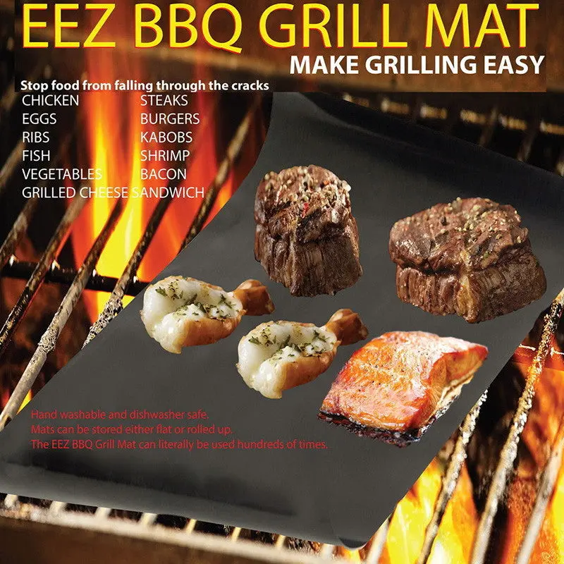 Non-Stick Bbq Grill Mat Barbecue Baking Liners Reusable Cooking 40 * 33Cm Cooking Tool 88064 1