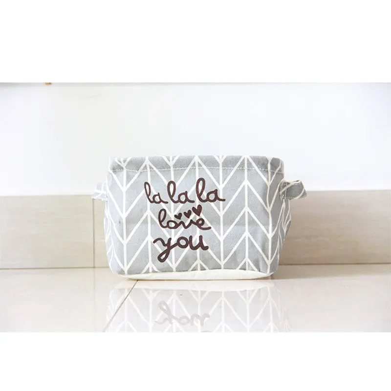 Nordic Style Simplicity Laundry Basket Home Washing Sorter Hamper Cotton Linen Toys Storage Bag 94883 2