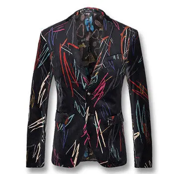 Notched Lapel Blazers Veste De Loisir Dress Suits Blazers Jackets Coats Casual Slim Fit Herren Anzug Coat 1